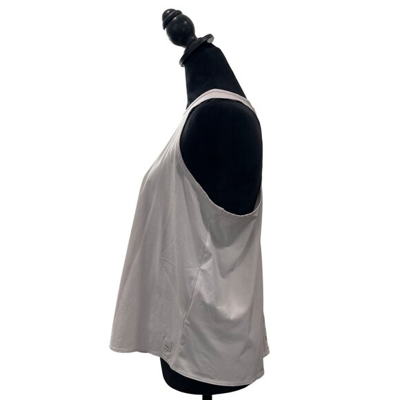 Vuori Womens Light Beige Racerback Tank Top Loose Fit Activewear M - Picture 3 of 9